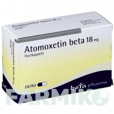 АТОМОКСЕТИН (ATOMOXETIN) 18 мг капсулы 28 шт - Атомоксетин BETAPHARM