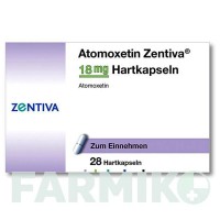 АТОМОКСЕТИН (ATOMOXETIN) 18 мг капсули 28 шт - Атомоксетин ZENTIVA