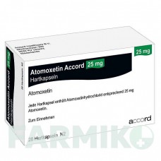АТОМОКСЕТИН (ATOMOXETIN) 25 мг капсули 56 шт - Атомоксетин ACCORD HEALTHCARE