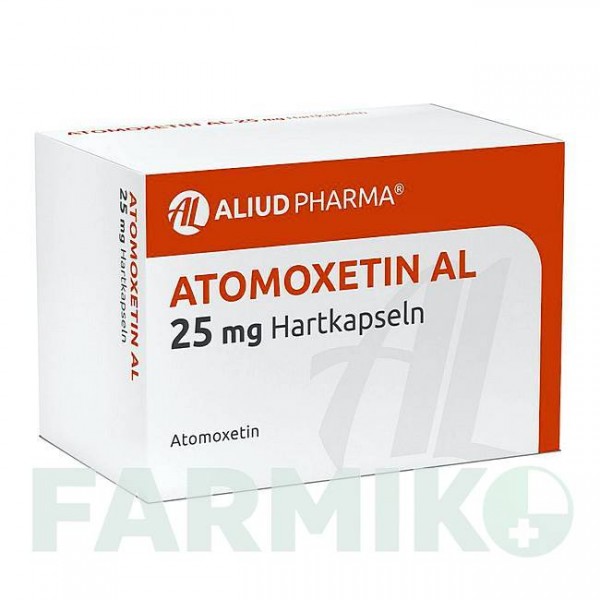 АТОМОКСЕТИН (ATOMOXETIN) 25 мг капсулы 56 шт - Атомоксетин ALIUD PHARMA