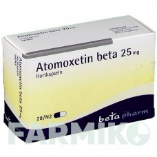 АТОМОКСЕТИН (ATOMOXETIN) 25 мг капсулы 28 шт - Атомоксетин BETAPHARM