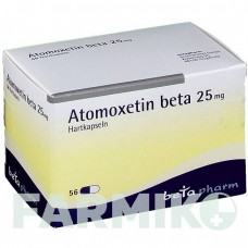 АТОМОКСЕТИН (ATOMOXETIN) 25 мг капсулы 56 шт - Атомоксетин BETAPHARM