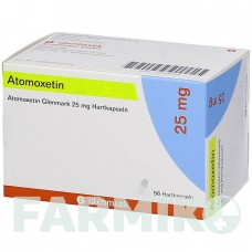 АТОМОКСЕТИН (ATOMOXETIN) 25 мг капсулы 56 шт - Атомоксетин GLENMARK