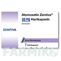 АТОМОКСЕТИН (ATOMOXETIN) 25 мг капсулы 7 шт - Атомоксетин ZENTIVA