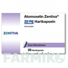 АТОМОКСЕТИН (ATOMOXETIN) 25 мг капсулы 28 шт - Атомоксетин ZENTIVA