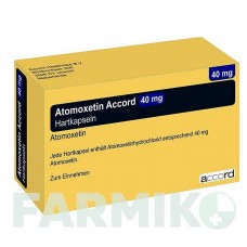 АТОМОКСЕТИН (ATOMOXETIN) 40 мг капсулы 7 шт - Атомоксетин ACCORD HEALTHCARE