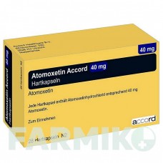 АТОМОКСЕТИН (ATOMOXETIN) 40 мг капсулы 28 шт - Атомоксетин ACCORD HEALTHCARE