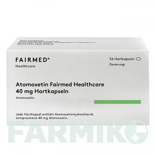АТОМОКСЕТИН (ATOMOXETIN) 40 мг капсулы 56 шт - Атомоксетин FAIRMED HEALTHCARE