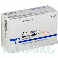 АТОМОКСЕТИН (ATOMOXETIN) 40 мг капсули 28 шт - Атомоксетин NEURAXPHARM