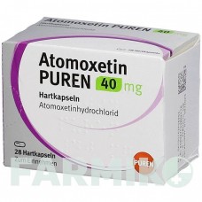 АТОМОКСЕТИН (ATOMOXETIN) 40 мг капсули 28 шт - Атомоксетин PUREN PHARMA