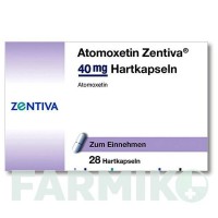 АТОМОКСЕТИН (ATOMOXETIN) 40 мг капсули 28 шт - Атомоксетин ZENTIVA