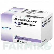 АТОМОКСЕТИН (ATOMOXETIN) 40 мг капсулы 56 шт - Атомоксетин ZENTIVA