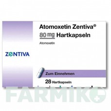 АТОМОКСЕТИН (ATOMOXETIN) 80 мг капсулы 28 шт - Атомоксетин ZENTIVA