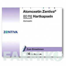 АТОМОКСЕТИН (ATOMOXETIN) 80 мг капсулы 56 шт - Атомоксетин ZENTIVA