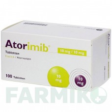 АТОРИМИБ (ATORIMIB) 10 мг/10 мг таблетки 100 шт - Аторвастатин, Эзетимиб APONTIS PHARMA