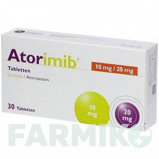 АТОРИМИБ (ATORIMIB) 10 мг/20 мг таблетки 30 шт - Аторвастатин, Эзетимиб APONTIS PHARMA