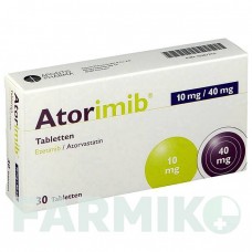 АТОРИМИБ (ATORIMIB) 10 мг/40 мг таблетки 30 шт - Аторвастатин, Эзетимиб APONTIS PHARMA