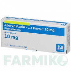 АТОРВАСТАТИН (ATORVASTATIN) 10 мг таблетки 30 шт - Аторвастатин 1 A PHARMA