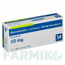 АТОРВАСТАТИН (ATORVASTATIN) 10 мг таблетки 50 шт - Аторвастатин 1 A PHARMA