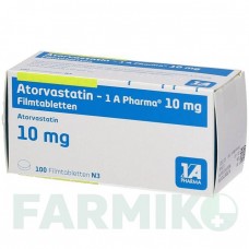АТОРВАСТАТИН (ATORVASTATIN) 10 мг таблетки 100 шт - Аторвастатин 1 A PHARMA