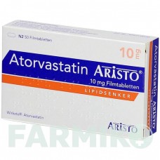 АТОРВАСТАТИН (ATORVASTATIN) 10 мг таблетки 50 шт - Аторвастатин ARISTO PHARMA