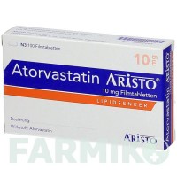 АТОРВАСТАТИН (ATORVASTATIN) 10 мг таблетки 100 шт - Аторвастатин ARISTO PHARMA