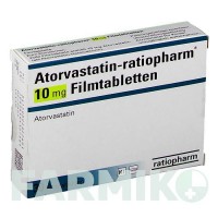 АТОРВАСТАТИН (ATORVASTATIN) 10 мг таблетки 30 шт - Аторвастатин RATIOPHARM
