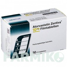 АТОРВАСТАТИН (ATORVASTATIN) 10 мг таблетки 50 шт - Аторвастатин ZENTIVA