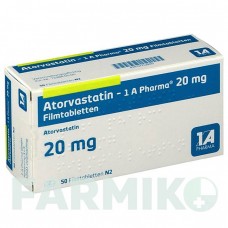 АТОРВАСТАТИН (ATORVASTATIN) 20 мг таблетки 50 шт - Аторвастатин 1 A PHARMA