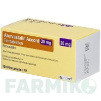 АТОРВАСТАТИН (ATORVASTATIN) 20 мг таблетки 100 шт - Аторвастатин ACCORD HEALTHCARE