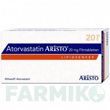 АТОРВАСТАТИН (ATORVASTATIN) 20 мг таблетки 30 шт - Аторвастатин ARISTO PHARMA