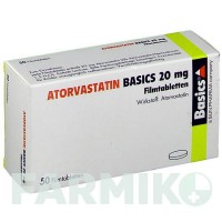 АТОРВАСТАТИН (ATORVASTATIN) 20 мг таблетки 50 шт - Аторвастатин BASICS