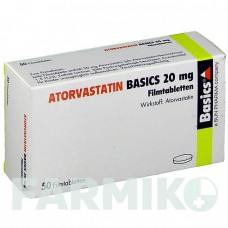 АТОРВАСТАТИН (ATORVASTATIN) 20 мг таблетки 50 шт - Аторвастатин BASICS