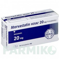 АТОРВАСТАТИН (ATORVASTATIN) 20 мг таблетки 50 шт - Аторвастатин HEXAL