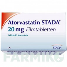 АТОРВАСТАТИН (ATORVASTATIN) 20 мг таблетки 30 шт - Аторвастатин STADAPHARM