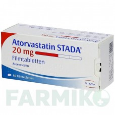 АТОРВАСТАТИН (ATORVASTATIN) 20 мг таблетки 50 шт - Аторвастатин STADAPHARM
