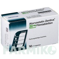 АТОРВАСТАТИН (ATORVASTATIN) 20 мг таблетки 50 шт - Аторвастатин ZENTIVA