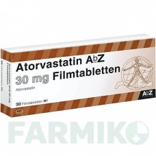 АТОРВАСТАТИН (ATORVASTATIN) 30 мг таблетки 30 шт - Аторвастатин ABZ PHARMA