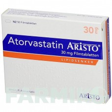 АТОРВАСТАТИН (ATORVASTATIN) 30 мг таблетки 50 шт - Аторвастатин ARISTO PHARMA
