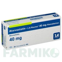 АТОРВАСТАТИН (ATORVASTATIN) 40 мг таблетки 30 шт - Аторвастатин 1 A PHARMA