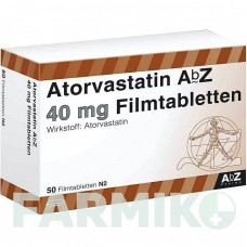 АТОРВАСТАТИН (ATORVASTATIN) 40 мг таблетки 50 шт - Аторвастатин ABZ PHARMA
