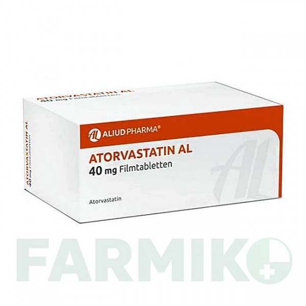 АТОРВАСТАТИН (ATORVASTATIN) 40 мг таблетки 50 шт - Аторвастатин ALIUD PHARMA