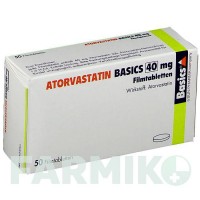 АТОРВАСТАТИН (ATORVASTATIN) 40 мг таблетки 50 шт - Аторвастатин BASICS