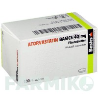 АТОРВАСТАТИН (ATORVASTATIN) 40 мг таблетки 100 шт - Аторвастатин BASICS