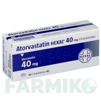 АТОРВАСТАТИН (ATORVASTATIN) 40 мг таблетки 50 шт - Аторвастатин HEXAL