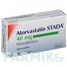 АТОРВАСТАТИН (ATORVASTATIN) 40 мг таблетки 30 шт - Аторвастатин STADAPHARM
