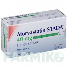 АТОРВАСТАТИН (ATORVASTATIN) 40 мг таблетки 50 шт - Аторвастатин STADAPHARM