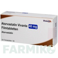 АТОРВАСТАТИН (ATORVASTATIN) 40 мг таблетки 50 шт - Аторвастатин VIVANTA GENERICS