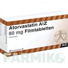 АТОРВАСТАТИН (ATORVASTATIN) 60 мг таблетки 30 шт - Аторвастатин ABZ PHARMA