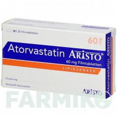 АТОРВАСТАТИН (ATORVASTATIN) 60 мг таблетки 30 шт - Аторвастатин ARISTO PHARMA